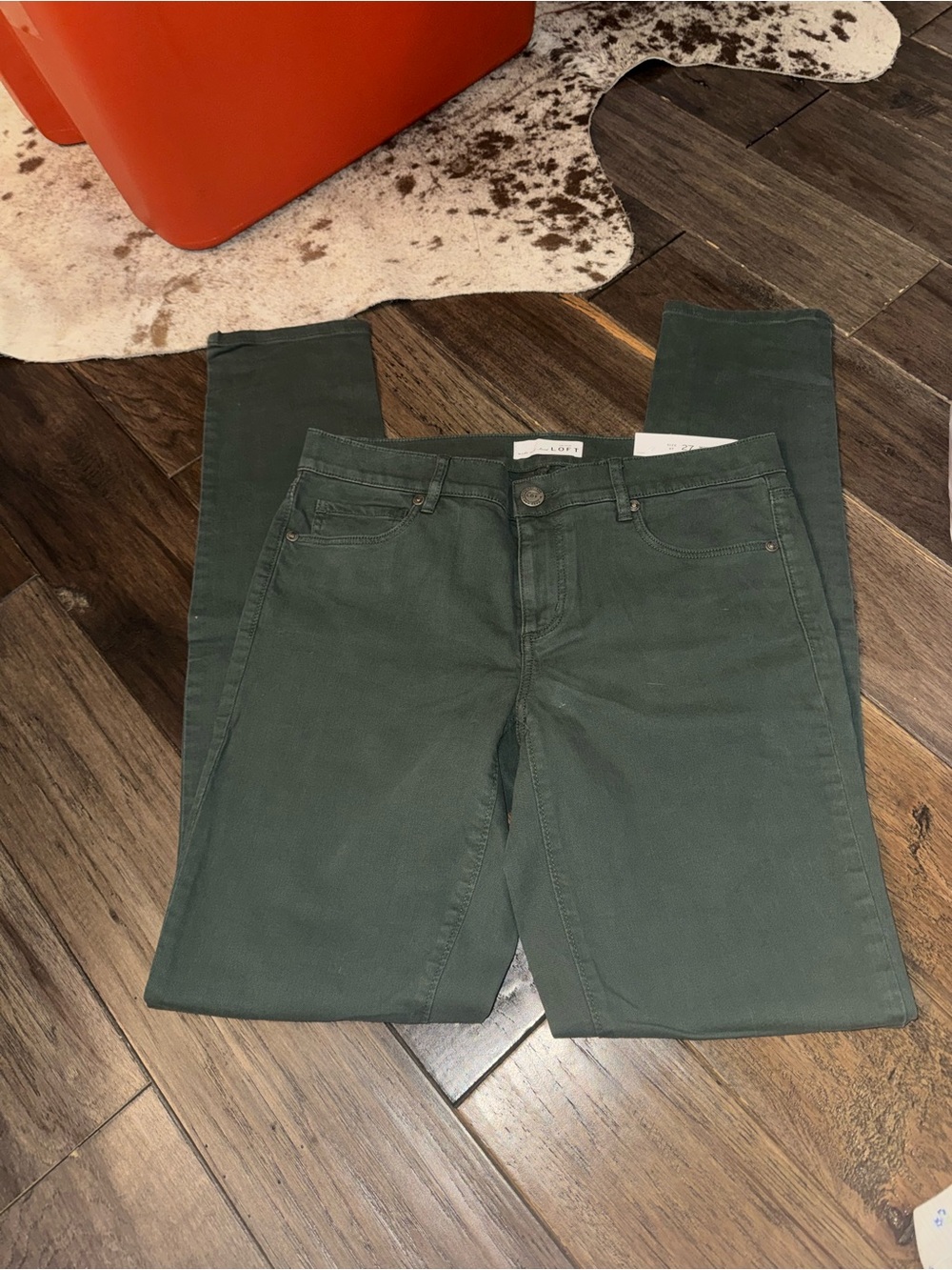LOFT Olive Green Modern Skinny Jeans